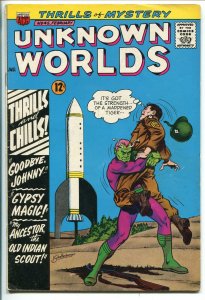 UNKNOWN WORLDS #45 1966-ACG-WWII-ROCKET COVER-KURT SCHALLENBERGER-fn