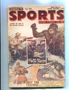 PULP:  COMPLETE SPORTS PULP-OCT-1955-HUNTING-NORM SAUNDERS COV FR