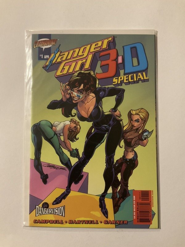 Danger Girl 3D Special 1 With Glasses Near Mint Nm Cliffhanger