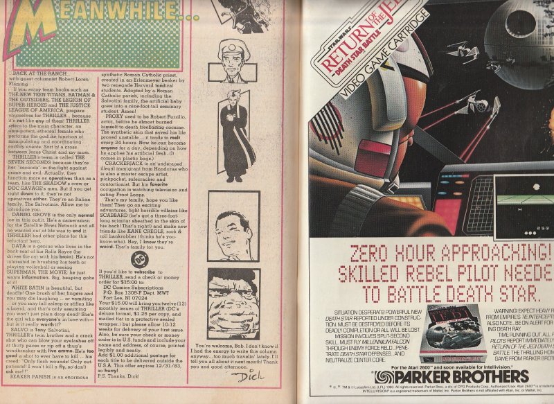 World’s Finest Comics # 300 The Justice League ad The Outsiders Unite !