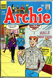 Archie #190 1969-newspaper shirt & tie-Betty-Veronica-FN-