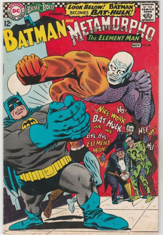 Brave and the Bold, The #68 (Nov-66) VF+ High-Grade Metamorpho, Batman