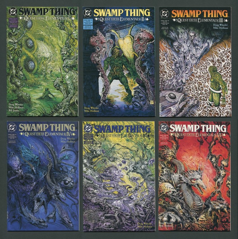 Swamp Thing #104 - #109  Quest for Elementals SET / 9.0 VFN/NM 1991