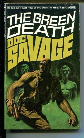 DOC SAVAGE-THE GREEN DEATH-#65-ROBESON-VG/FN-JAMES BAMA COVER-1ST EDITION VG/FN