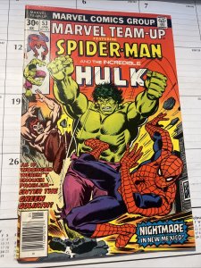 Marvel Team-Up 53  Spider-Man & Hulk!  1st Byrne Uncanny X-Men 1977  VG