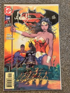 Superman/Batman #10 signed by Michael Turner with COA-AC