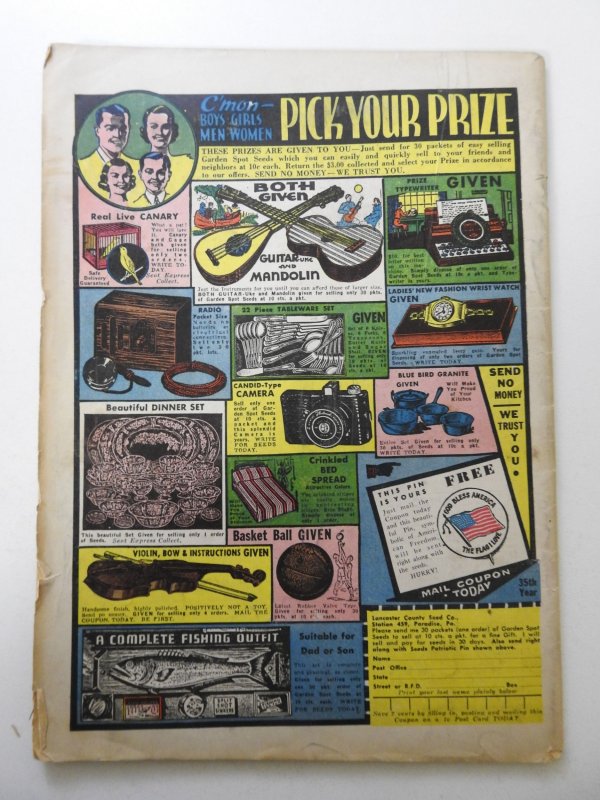 King Comics #72 (1942) VG Condition moisture stain