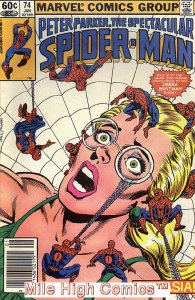 PETER PARKER (1976 Series)  (SPECTACULAR SPIDER-MAN) #74 NEWSSTAND Very Fine