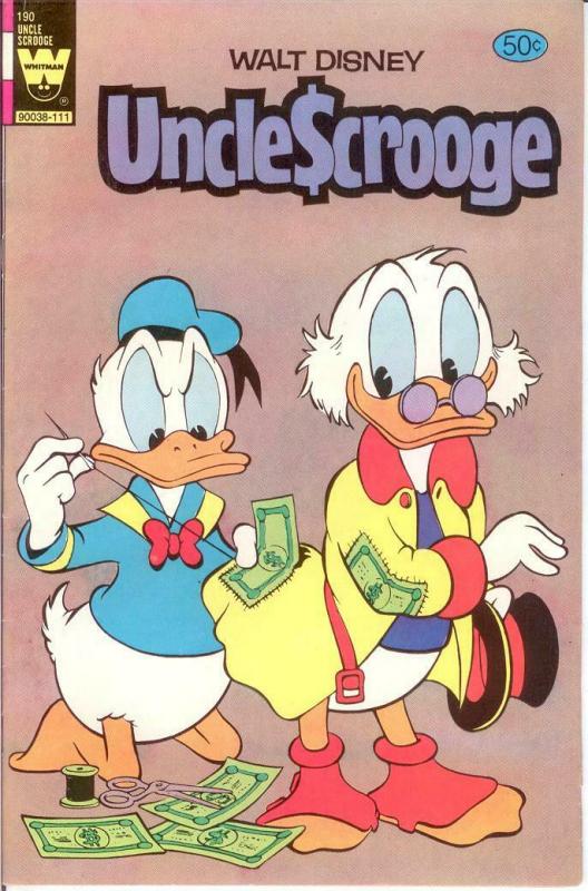 UNCLE SCROOGE 190 F-VF 1981 COMICS BOOK