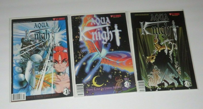 Lot/5 #3,3B,4,5,6 Aqua Caballero Manga Comic Books casi nuevo Yukito Kishiro 