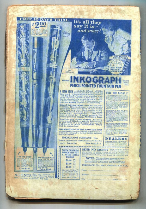 Complete Sky Novel #3 Dec 1930-Gambling cover-RARE aviation pulp magazine