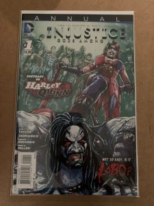 INJUSTICE GODS AMONG US ANNUAL #1 NM DC Comics 2014 Lobo vs. Harley Quinn 