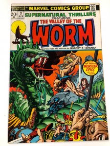 SUPERNATURAL THRILLERS 3 (April1973) FINE-VERY FINE REH Valley of the Worm