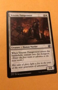 VETERAN DUNGEONEER :  Magic the Gathering card / Adventures in Forgotten Realms