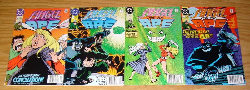 Angel and the Ape #1-4 VF/NM complete series - all newsstand variants - foglio