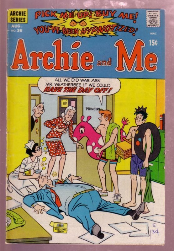 ARCHIE AND ME #36 1970 MR WEATHERBEE SCHOOL COVER VG