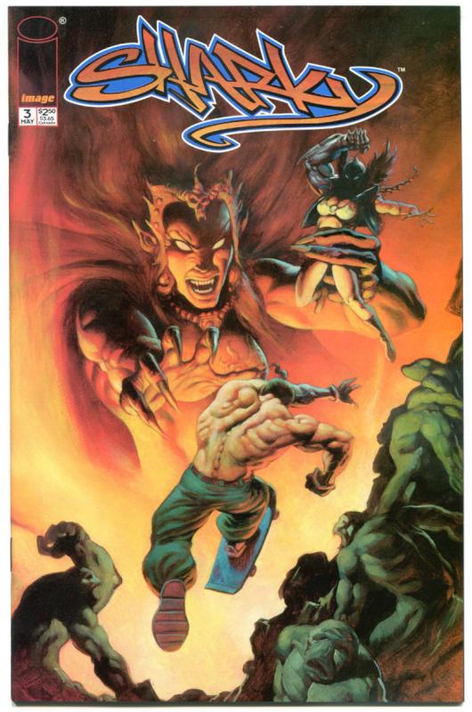 SHARKY #1 2 3 4, NM, Signed by Alex Horley, 1998, more in store, 1-4, A set