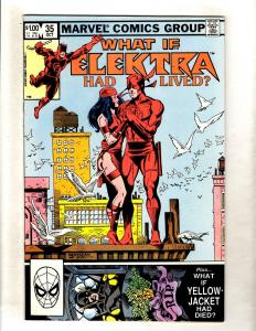 What If ? # 35 VF/NM Marvel Comic Book Daredevil Elektra Yellow Jacket JL15