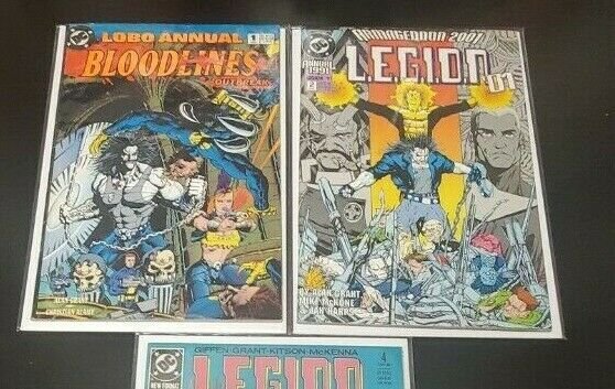 LEGION 2PC+LOBO ANNUAL #1 3PC LOT (VF) LOBO LOT!! 1989-93
