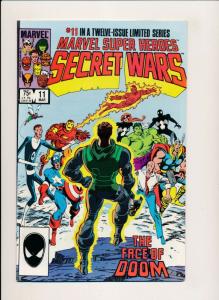 Marvel Super Heroes SECRET WARS #11 The Face of Doom 1984 ~ F/VF (PF351) 