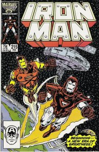 Iron Man #215 (1987)  VF+ 8.5