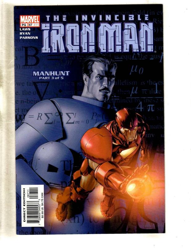 12 Iron Man Marvel Comics #409 410 (2) 411 413 414 415 416 417 418 419 420 MF21
