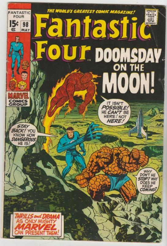 Fantastic Four #98 (May-70) FN High-Grade Fantastic Four, Mr. Fantastic (Reed...