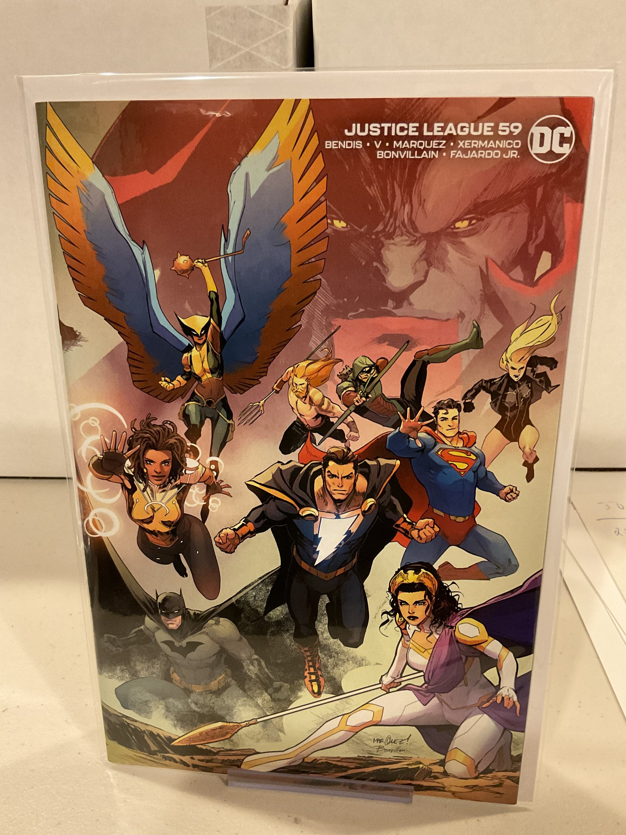 Justice League #59 David Marquez Wraparound Variant! 9.0 (our highest  grade)