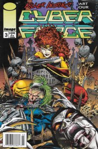 Cyberforce (Vol. 2) #3 (Newsstand) VF ; Image | WildCATS Killer Instinct 4