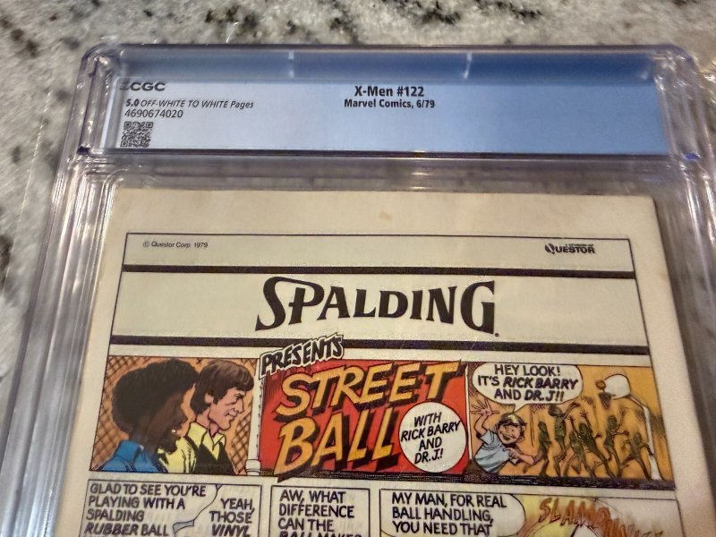 Uncanny X-Men # 122 CGC Graded 5.0 Marvel Comic Book Wolverine Storm JH25