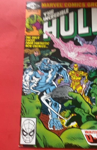 The Incredible Hulk #254 Direct Edition (1980)vs the ufoes