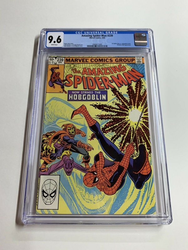 Amazing Spider-man 239 Cgc 9.6 White Pagess 2nd Hobgoblin Marvel Bronze Age