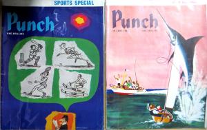 Punch UK Magazine Collection - 15 issues + Best Cartoons Book 1963-1966 VG-F/+