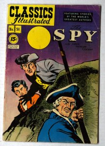 Classics Illustrated #51 (89) FN- 5.5 The Spy James Fenimore Cooper