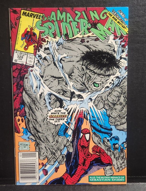 Amazing Spider-Man #328 - ASM - The Hulk - TODD MCFARLANE Cover Art  High Grade