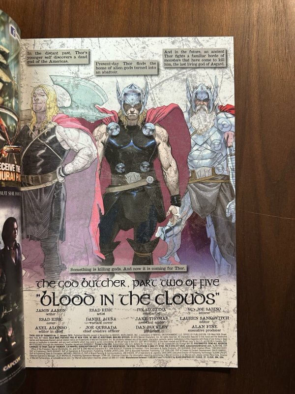 Thor God of Thunder #2 VF Cover A Esad Ribic Art (Marvel 2013)