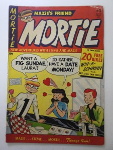 Mortie #3  (1953) Mazie's Friend!  Sharp VG- Condition!