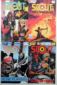 Scout Lot of 4 #3, 10, 18, 24 1986 Eclipse Fashion In Action 1st Print Comics