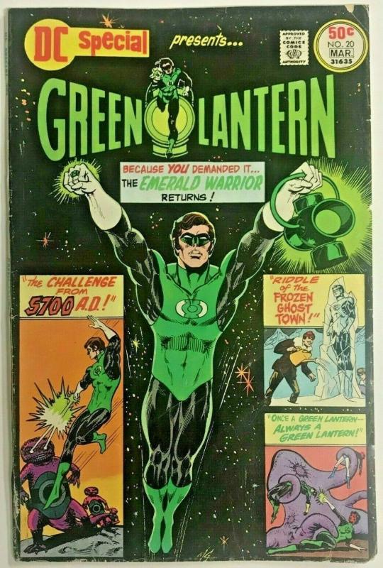 DC SPECIAL#20 VG 1976 GREEN LANTERN DC BRONZE AGE COMICS