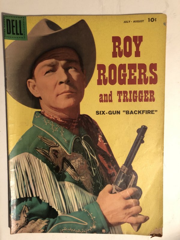 Roy Rogers and Trigger#126,VG-F, nice close-up cover