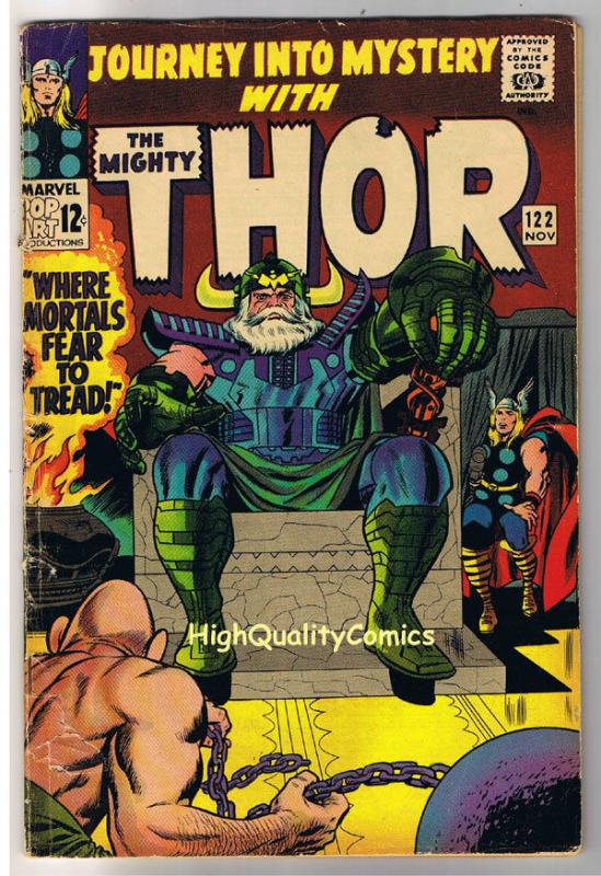 THOR aka JOURNEY into MYSTERY 122, VG, Thunder God, 1952, more Thor in store