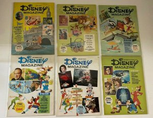 Disney Magazines lot 6 different books 4.0 VG (1970s)