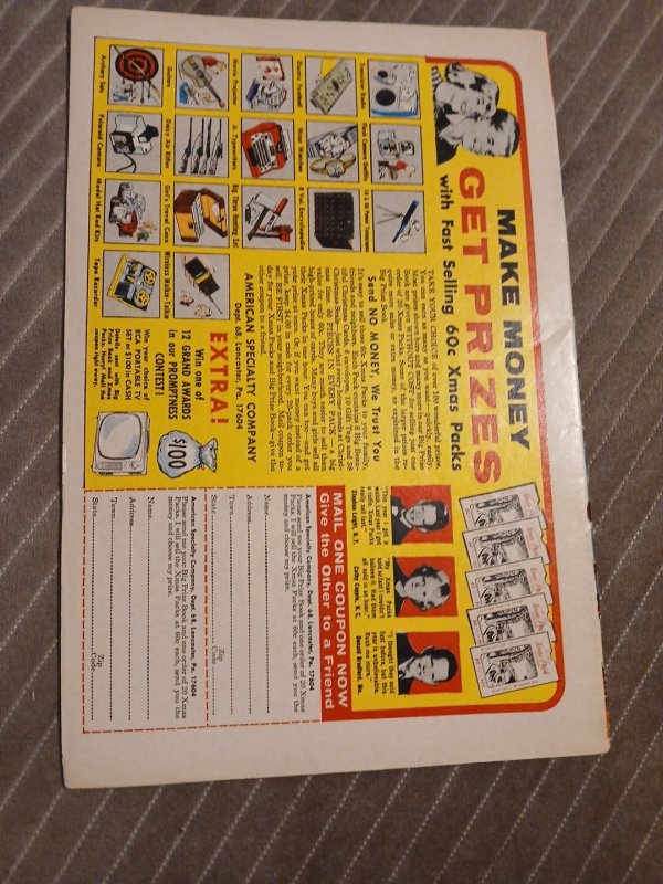 SUPERHEROES #1 JANUARY 1967 DELL 12c COMIC ORIGIN THE FAB 4 SCIENCE TRAPANI ART