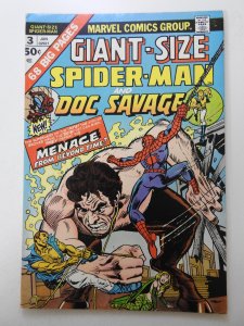 Giant-Size Spider-Man #3  (1975) W/ Doc Savage! Sharp VF- Condition!