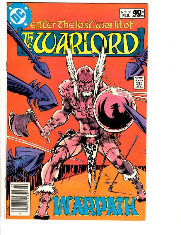 Lot Of 10 Warlord DC Comic Books # 26 27 28 29 30 31 32 33 34 35 CR21