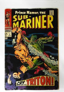 Sub-Mariner (1968 series)  #2, VG- (Actual scan)