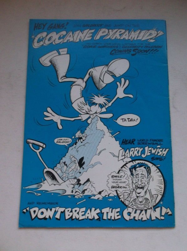 LAST GASP: R.I.P.-SNORTIN' COCAINE COMIX #2, RARE UNDERGROUND COMIX, 1980, VF-!!