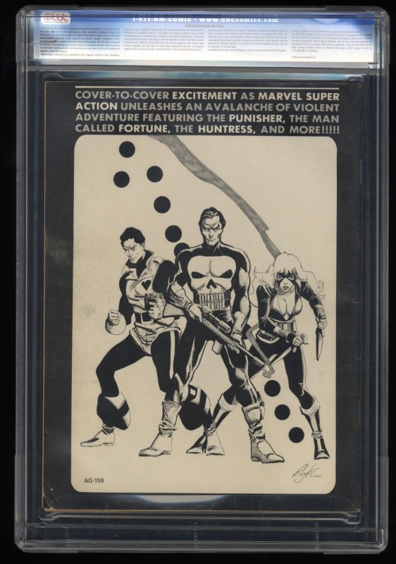 Marvel Super Action Magazine (1976) #1 CGC VG 4.0 Early Punisher Appearance!