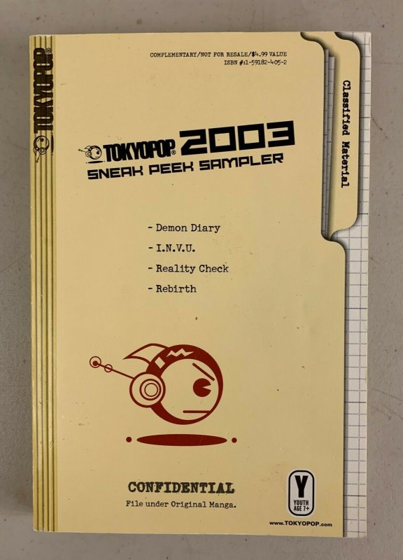 Tokyopop 2003 Sneak Peek Sampler 2003 Paperback  