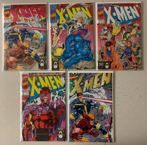 X-Men lot #1A, 1B, 1C, 1D + 1E 5 diff. Marvel variants (minimum 9.0 NM) (1991)